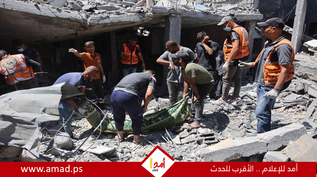 انتشال جثامين 8 شهداء من تحت أنقاض منزل في مدينة غزة