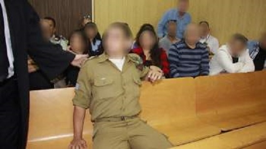 قاتل الشهيد عبدالفتاح الشريف في المحكمة الاسرائيلية