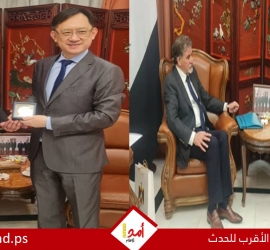 عبد الهادي يطلع سفير الصين على جهود وقف الحرب في غزة