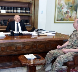 الرئيس اللبناني عون يطلب من قائد الجيش التصدي لأي توغل اسرائيلي