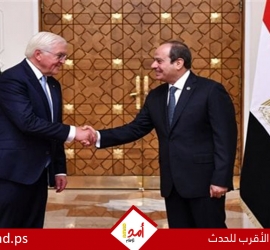 الرئيسان المصري والألماني: حل الدولتين السبيل الوحيد لسلام دائم في الشرق الأوسط