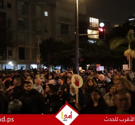الآلاف يتظاهرون في تل أبيب تنديدا باستفحال الجريمة في المجتمع العربي