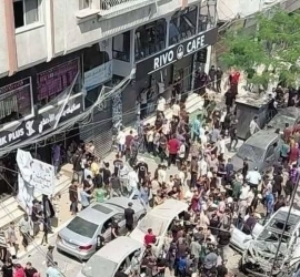 شهداء ومصابون جراء قصف طائرات جيش الاحتلال وسط مدينة غزة- فيديو