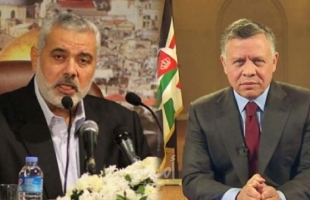 هنية يثمّن خطاب العاهل الأردني "عبد الله الثاني" الداعم لفلسطين