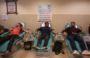 مجلس الشباب الفلسطيني في ساحة غزة يشارك بحملة "دمنا واحد" للتبرع بالدم