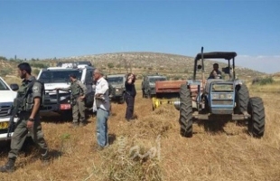 قوات الاحتلال تستولي على جرار زراعي جنوب طوباس