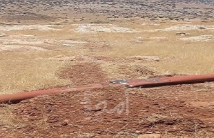بالصور .. الأغوار: قوات الاحتلال تدمر خطوط المياة الناقلة لسهل قاعون