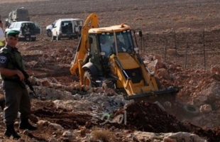 قوات الاحتلال تهدم غرفتين زراعيتين في بلدة نحالين غرب بيت لحم