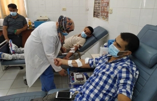 مجمع عدوان الطبي ينظم حملة للتبرع بالدم بعنوان " ومن أحياها فكأنما أحيا الناس جميعاً "