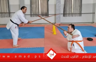 بلا أطراف .. الفلسطيني "يوسف أبو عمرة" يتحدى الإعاقة ويمارس رياضة "الكاراتيه"  - فيديو