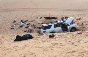 مصرع عائلة سودانية جوعا وعطشا بعد تعطل سياراتهم بالصحراء الليبية - صور