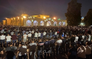 65 ألفًا أدّوا صلاتي العشاء والتراويح في المسجد الأقصى