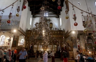الكنائس الغربية في بيت لحم تحتفل بعيد الفصح المجيد