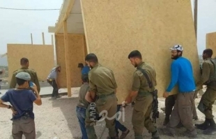 جنود الاحتلال يشاركون في إقامة بؤرة استيطانيّة قرب نابلس - صور
