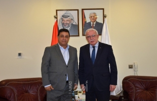 المالكي يستقبل رئيس اتحاد الجاليات الفلسطينية في أوروبا