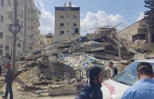 "النقابات العمالية" تنعى ضحايا لقمة العيش الذين توفوا نتيجة انهيار مبنى شمال طولكرم