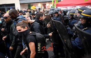 تظاهرات في باريس بعد حادث المسلح.. والشرطة ترد بالغاز المسيل للدموع