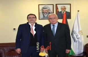 وزير الخارجية الفلسطيني يلتقي  المبعوث السويسري للشرق الأوسط وشمال إفريقيا