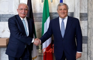 المالكي يلتقي نظيره الإيطالي ويطلعه على مستجدات الأوضاع الفلسطينية