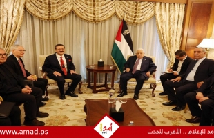 الرئيس عباس يجتمع مع رئيس اتحاد الغرف والبورصة التركي