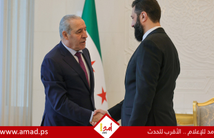الشرع يستقبل وفداً فلسطينياً برئاسة حسين الشيخ في دمشق