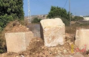 بيت لحم: سلطات الاحتلال تضع مكعبات اسمنتية على المدخل الشمالي لنحالين