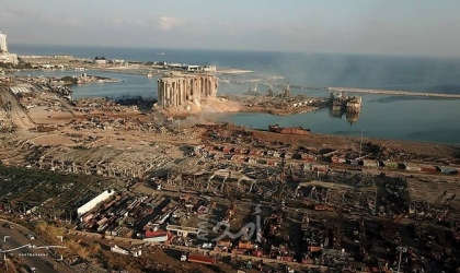 مشاهد جوية تكشف حجم الدمار جراء انفجار مرفأ بيروت- فيديو