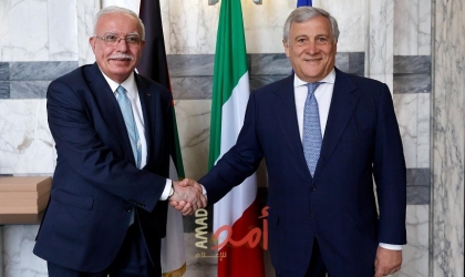 المالكي يلتقي نظيره الإيطالي ويطلعه على مستجدات الأوضاع الفلسطينية