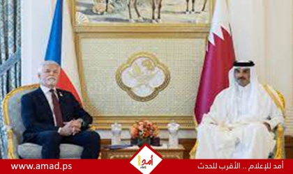 أمير قطر والرئيس التشيكي يدعوان إلى حل شامل للوضع في قطاع غزة