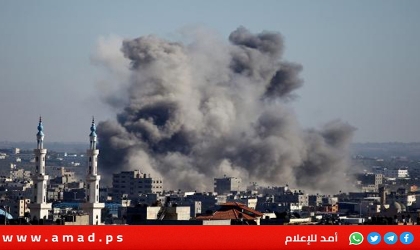 ارتفاع عدد شهداء منزل قصفته طائرات الاحتلال في مخيم النصيرات إلى (7)