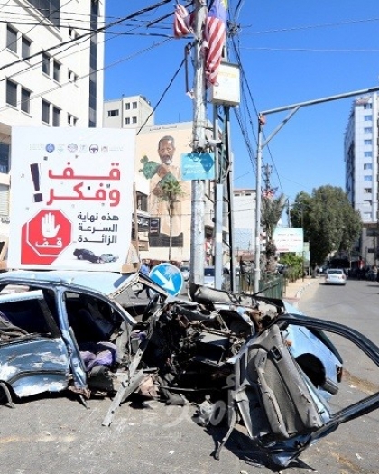 مرور غزة: 8 إصابات في 9 حوادث سير خلال الـ 24 ساعة الماضية
