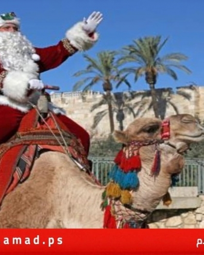 فرانس برس: بابا نويل فلسطيني يضفي الفرح على القدس المحتلة
