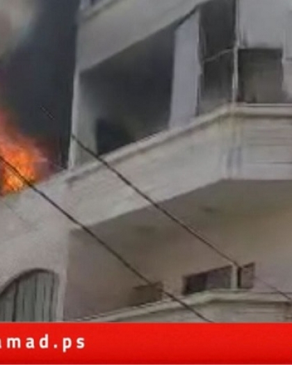حريق في منزل لعائلة منصور بجباليا- فيديو