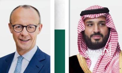 ألمانيا: ميرتس أجرى اتصالا هاتفيا بولي العهد السعودي